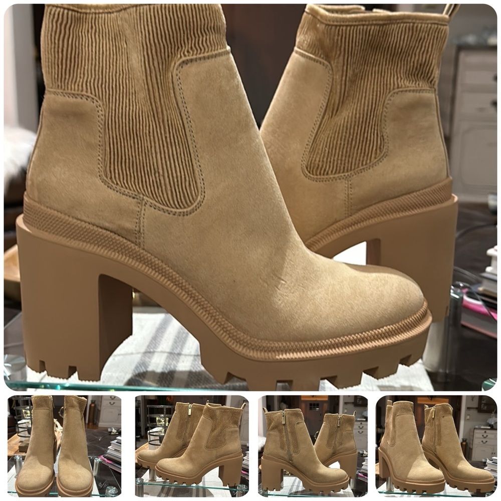 JLO by Jennifer Lopez Womens Emalee Chelsea Boots in Tan, Size 10 NWOB, Unworn - Picture 6 of 16